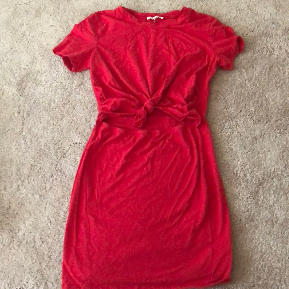 Red summer dress